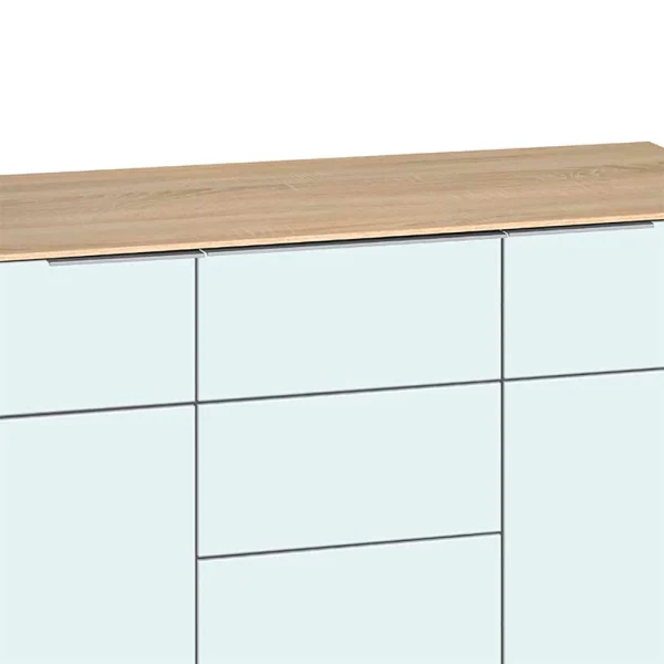 Sideboard Lilano In Eiche Sonoma Weiß 5