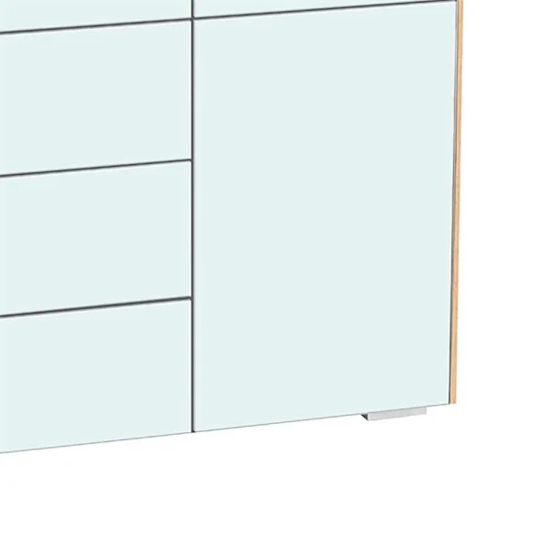 Sideboard Lilano In Eiche Sonoma Weiß 6