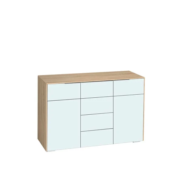 Sideboard Lilano In Eiche Sonoma Weiß 1