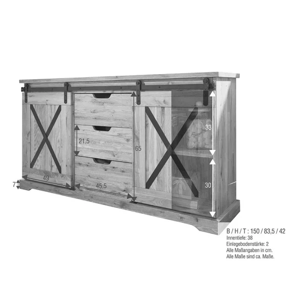 Sideboard Im Mexiko Landhaus Look – Ele 6
