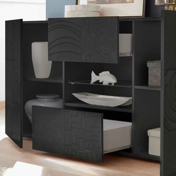 Sideboard In Anthrazit Glänzend Lackiert – Ipatal I 5