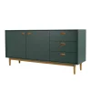 Sideboard In Dunkelgrün & Eiche – Salvatoria 22