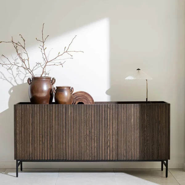 Sideboard In Eiche Dunkelbraun Furnier – Rubrin 3