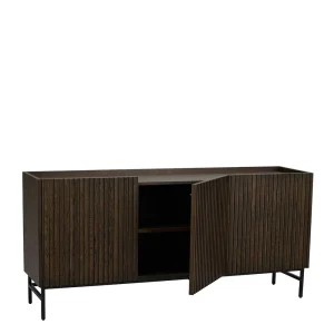 Sideboard In Eiche Dunkelbraun Furnier – Rubrin 16