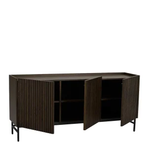Sideboard In Eiche Dunkelbraun Furnier – Rubrin 18