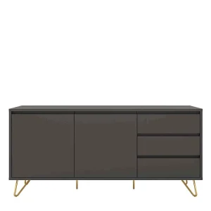 Sideboard In Grau & Gold – Tajibo 10