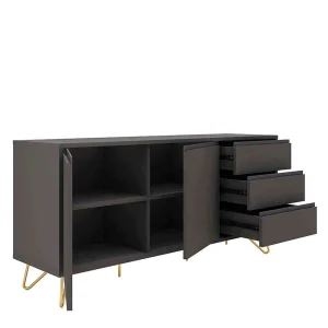 Sideboard In Grau & Gold – Tajibo 14