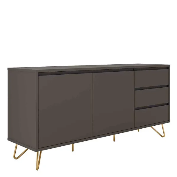 Sideboard In Grau & Gold – Tajibo 1
