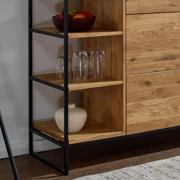 Sideboard Mit 2 Türen & Regal 150x85x40 Cm – Varzado 5