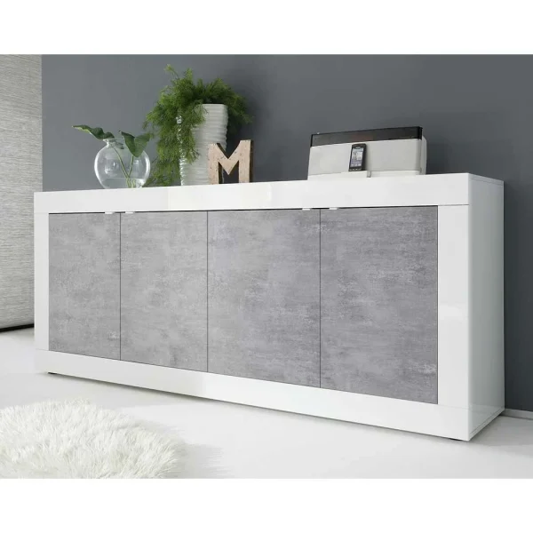 Sideboard Mit 4 Türen In Beton Optik – Narandu 3