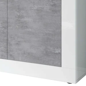 Sideboard Mit 4 Türen In Beton Optik – Narandu 14