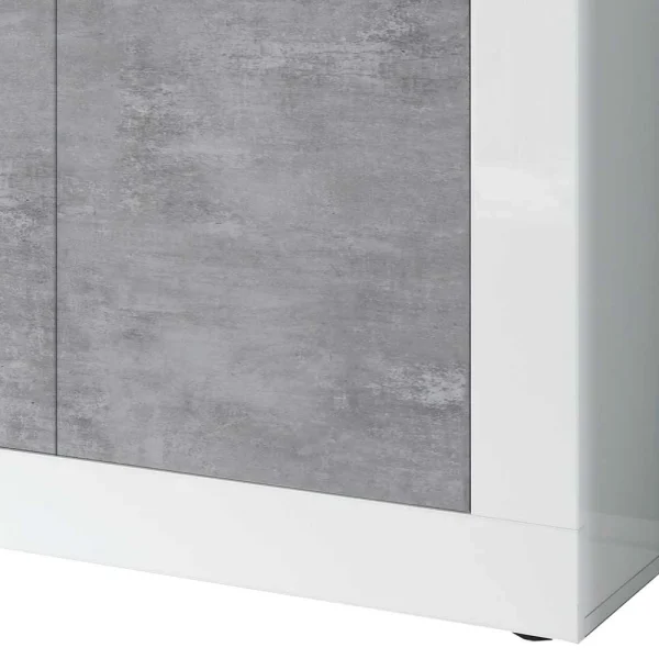 Sideboard Mit 4 Türen In Beton Optik – Narandu 5