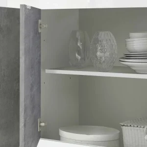 Sideboard Mit 4 Türen In Beton Optik – Narandu 16