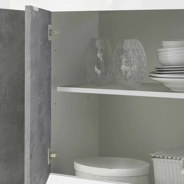 Sideboard Mit 4 Türen In Beton Optik – Narandu 6