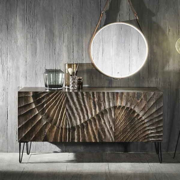 Sideboard Mit Dekorativer Front Schnitzerei – Silecta 3