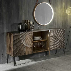 Sideboard Mit Dekorativer Front Schnitzerei – Silecta 14