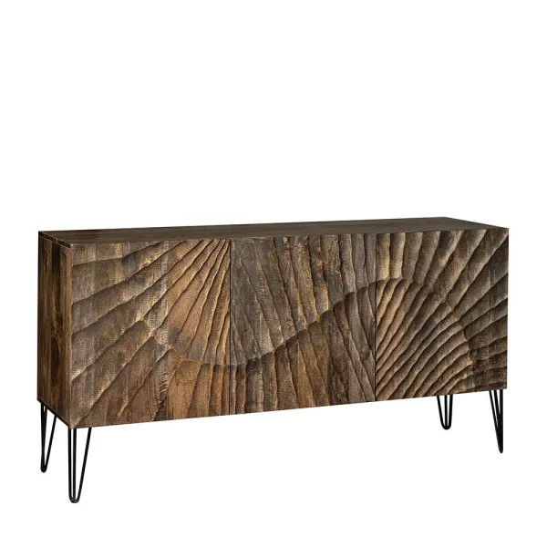 Sideboard Mit Dekorativer Front Schnitzerei – Silecta 1