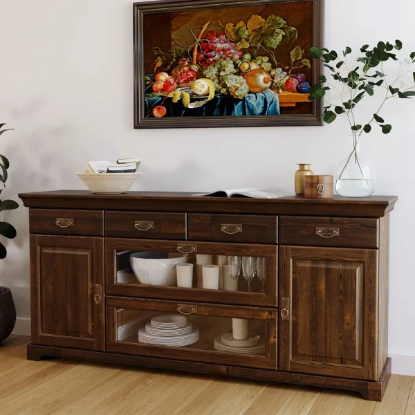 Sideboard Mit Glas Im Kolonialstil – Jurcavs 3