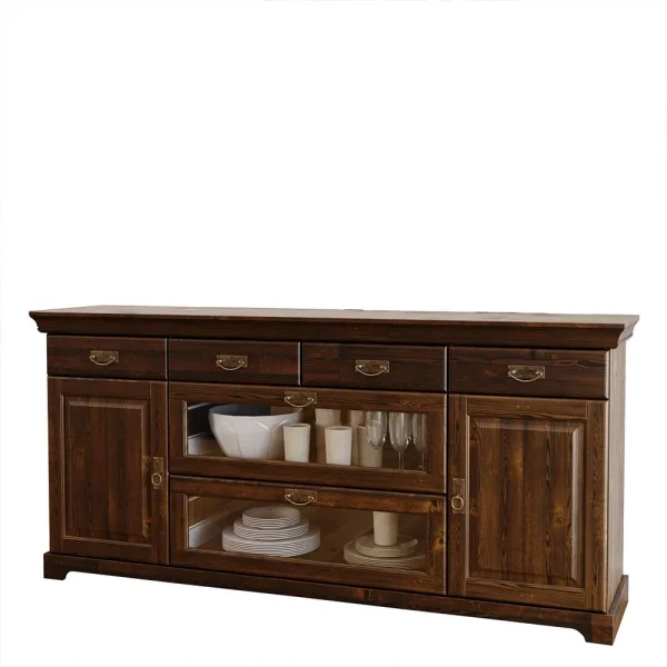 Sideboard Mit Glas Im Kolonialstil – Jurcavs 1
