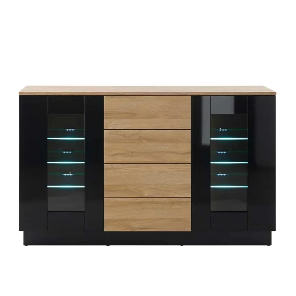 Sideboard Vitrine 136x85x43 Cm – Fincaldon 4