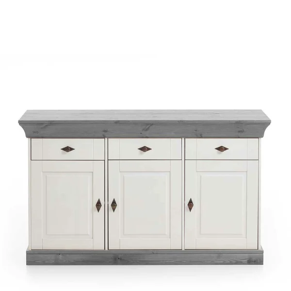 Sideboard Mirandesca In Weiß Grau 3