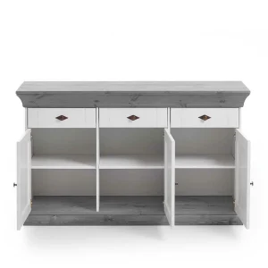 Sideboard Mirandesca In Weiß Grau 12