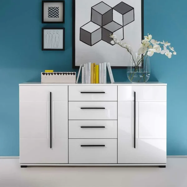 Sideboard Jetongos In Weiß Hochglanz 3