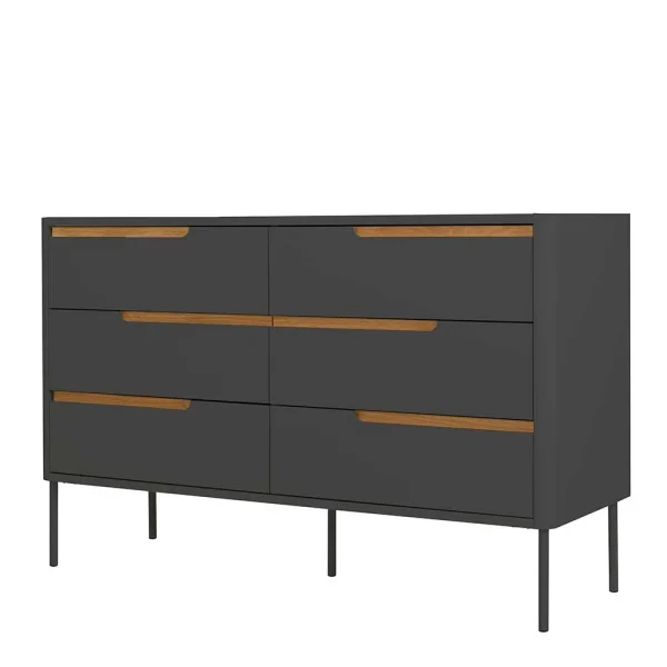 Skandi Design-Kommode Mit Sechs Schubladen – Anziano 1