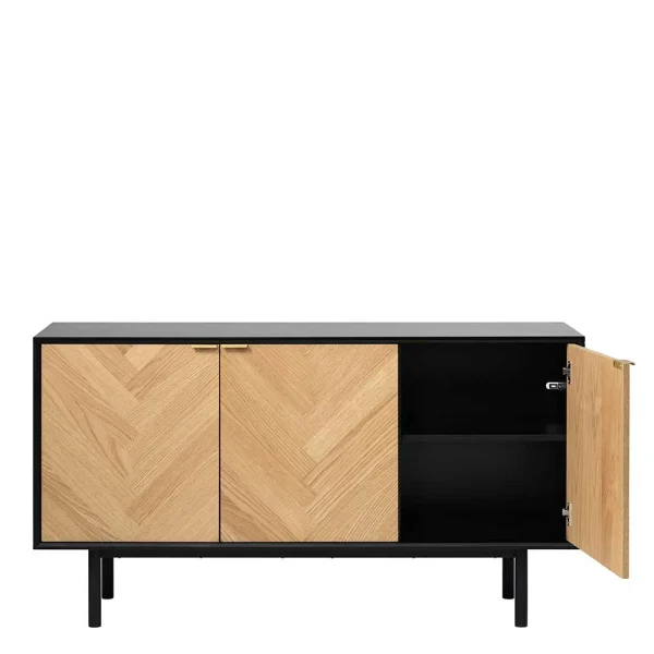 Skandi Türen Sideboard Mit Fischgrät Design – Carneys 5