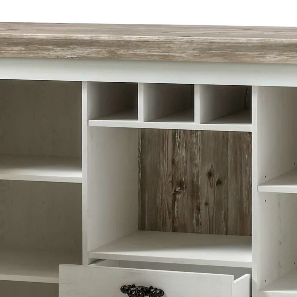 Stauraum Sideboard Im Scandi Landhaus Stil Nedita In Weiß 7