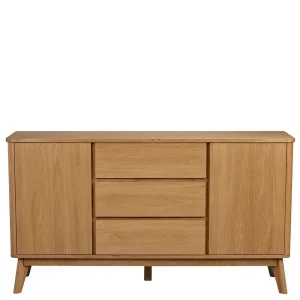 Teilmassives Retro Sideboard In Eiche – Adunia 12