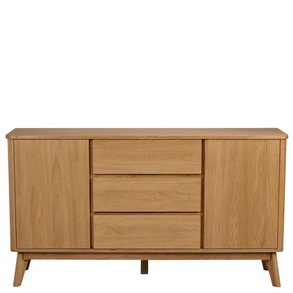 Teilmassives Retro Sideboard In Eiche – Adunia 4