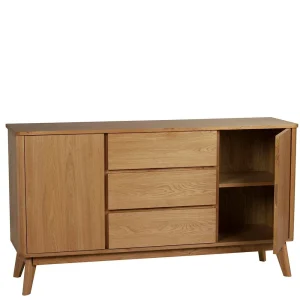 Teilmassives Retro Sideboard In Eiche – Adunia 14