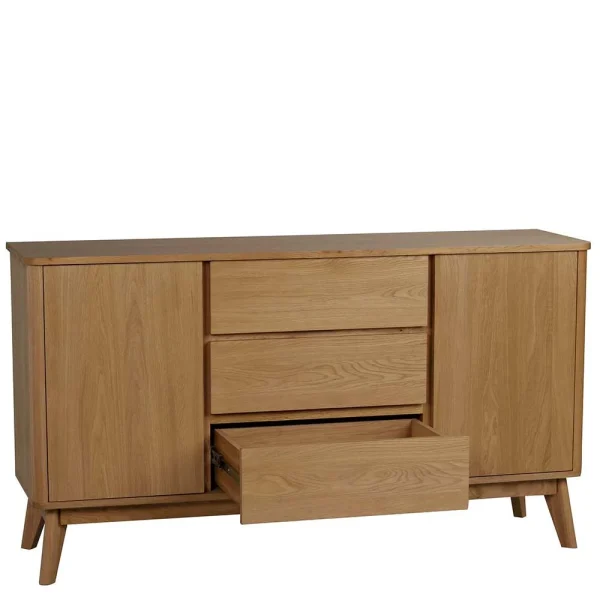 Teilmassives Retro Sideboard In Eiche – Adunia 6