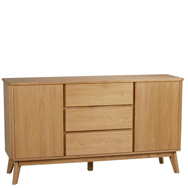 Teilmassives Retro Sideboard In Eiche – Adunia 1