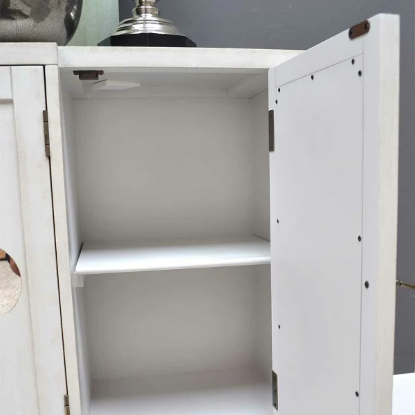 Vintage Türen-Kommode In Antikweiß – Anice 6