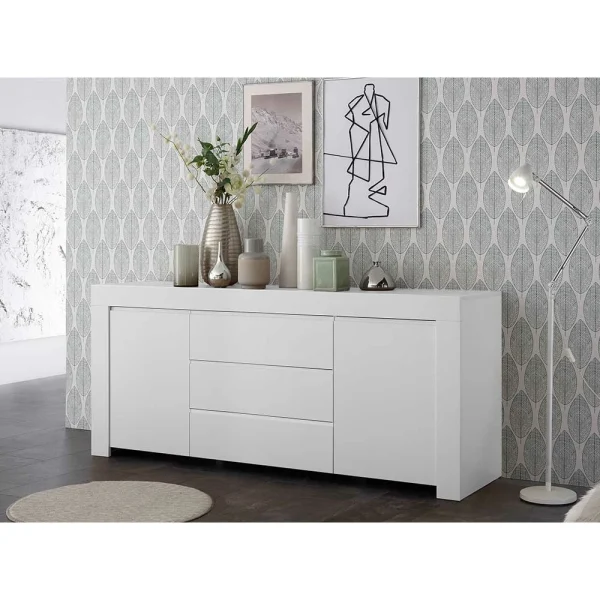 Weiß Lackiertes Sideboard Mit 184 Cm Breite – Mikes I 3