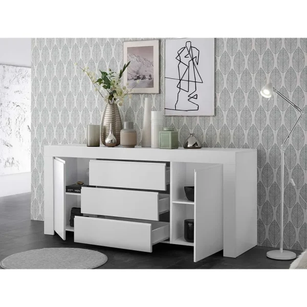 Weiß Lackiertes Sideboard Mit 184 Cm Breite – Mikes I 4