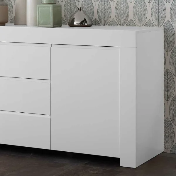 Weiß Lackiertes Sideboard Mit 184 Cm Breite – Mikes I 5