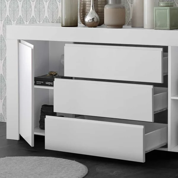 Weiß Lackiertes Sideboard Mit 184 Cm Breite – Mikes I 6
