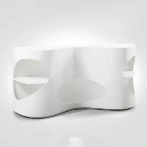 Weißes Design Hochglanzregal Mit 5 Fächern – Scarula 10