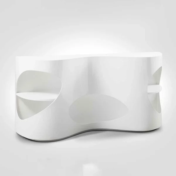 Weißes Design Hochglanzregal Mit 5 Fächern – Scarula 4