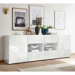 Weißes Hochglanz Sideboard 241 Cm Breit – Vascaub 10