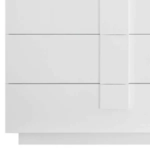 Weißes Hochglanz Sideboard Mit Tür – Kerym 16