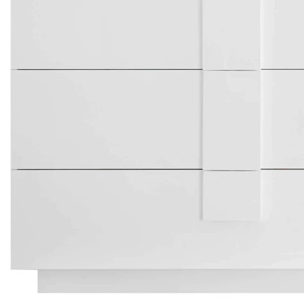 Weißes Hochglanz Sideboard Mit Tür – Kerym 6