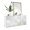 Weißes Hochglanz Türen-Sideboard Bedruckt – Vascaub 14