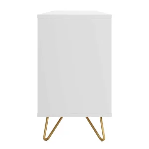 Weißes Sideboard 150cm Mit Haarnadel Beinen – Donny 12
