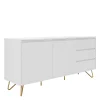 Weißes Sideboard 150cm Mit Haarnadel Beinen – Donny 16