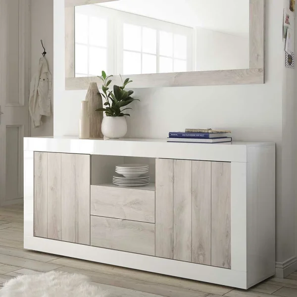 Weißes Sideboard Mit 184 Cm Breite – Merenda 3