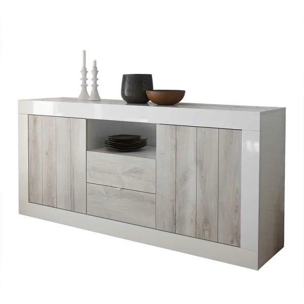 Weißes Sideboard Mit 184 Cm Breite – Merenda 1